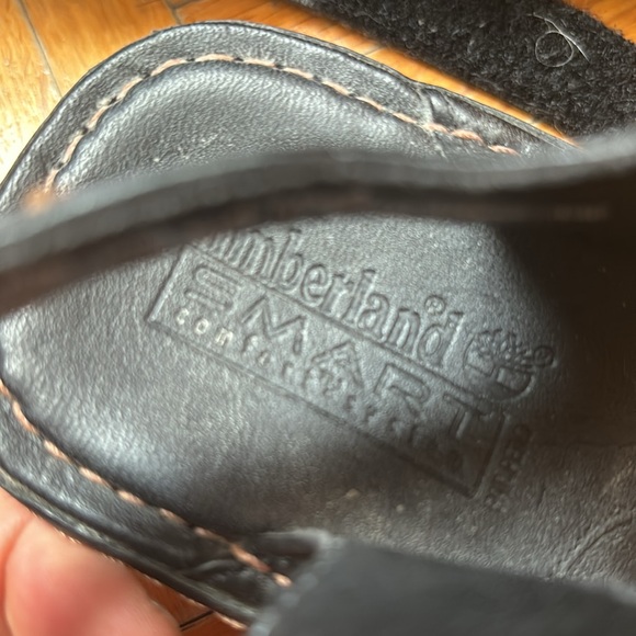 Timberland black leather sandals with Velcro strap, excellent condition 7 - Picture 7 of 7